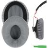 GEEKRIA Cuscinetti auricolari di ricambio in velluto Comfort Geekria per cuffie Sennheiser Momentum On-Ear, Momentum 2.0 On-Ear e HD1 On-Ear (grigio)