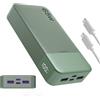 JUOVI 65W Power Bank, 20000mAh Laptop Caricatore Portatile Powerbank Ricarica Rapida Batteria Portatile Cellulare con USB C, per MacBook Dell XPS PC Portatile iPad iPhone 17 16 15 Samsung (Verde)