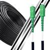 Elfcam - 35m Cavo in Fibra Ottica per Esterni e Interni, Simplex Monomode SC/APC a SC/APC per Vodafone TIM Windtre e Fastweb, 35 Metri