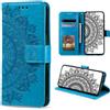 CASEONJAN Cover per Xiaomi Redmi Note 13 Pro Plus 5G, Pelle PU Custodia a portafoglio con scomparti per Slot Schede, Antiurto Flip Caso Cover per Redmi Note 13 Pro+ 5G (Blu)