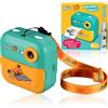 BRESSER DieMouse fotocamera istantanea per bambini con custodia per il trasporto - Fotocamera facile da usare per stampe istantanee