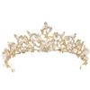 Zooma Tiara di Cristallo per Sposa, Tiara Corona di Cristallo Strass Diadema con Pettine Matrimonio Strass Diadema Nuziale Matrimonio Nuziale Prom Compleanno Diadema Partito