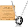 Cheerslife Collana Uomo Marito Fidanzato Ragazzo Anello Collana, Incisione Della Collana Il Mio Uomo Ti amo - Idee Regali per Lui per Natale Compleanno Anniversario San Valentino