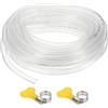 PATIKIL Tubo PVC, 8mm ID x 10mm OD x 10m Tubo Flessibile Trasparente in Plastica con 2 Fascette Stringitubo, Tubi Silicone Gomma per Acquari Industriali Multiuso in Vinile
