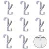 Molyorch 8 Pezzi Gancio Termoarredo Bagno Robusti, Appendini Termoarredo Bagno, Gancio Accappatoio Doccia, Ganci Plastica, per Asciugamani Bagno, Stracci Cucina, Cappello Camera