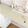 VaryFloral Carta da Parati Adesiva Muro in Tessuto Floccata Decorativo Pellicola Adesiva per Mobili 30cmx300cm Beige Rivestimento Cassetti Velluto Morbido Velluto Adesivo Scatole Portagioie Comò