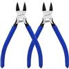TOOLUTION Tronchesino, per Modellismo e Elettronica | per Fil Metallico | Acciaio al Carbonio | Per Fiori Finti, 2 Pack, Un filo di due centimetri, una balena lamiera corsa con un tagliente