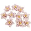 BTMIEY 10 PZ Piastrelle in Ceramica con Fiori 3D, 4CM Fiori in Ceramica di Porcellana Fatti a Mano per Opere d'Arte, Acquario, Vasi, Soggiorno, Tavolo da Pranzo, Ufficio, Decorazione Floreale per Casa (Rosa