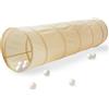 3 Sprouts - Tunnel Gioco per Bambini - Tenda da Gioco Pieghevole e Portatile - Beige