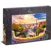 Ulmer Puzzleschmiede - Puzzle Park Güell Barcelona - Puzzle classico da 1000 pezzi - Attrazioni di Antoni Gaudi a Barcellona, Spagna - Puzzle di alta qualità Made in Germany