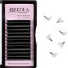 Oreola Extension Ciglia Volume Oreola, Ciglia Finte Visone Naturali D Curl 0,07 13mm, Ciglia Auto-Smazzanti Nere Naturali 3D 6D 8D 10D Ciglia A Fioritura Automatica
