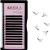 Oreola 0.07D Curl Easy Fan Lashes 10mm Taglia unica Estensioni per ciglia a volume naturale morbido Fioritura rapida 2D 3D 4D 5D 6D Ciglia a volume russo per uso professionale in salone