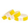 CINTAPUNTO Braccialetti carta eventi - 100 pezzi - identificativi colorati tipo Tyvek Bracciali di carta impermeabili - braccialetto discoteche - per feste festival con chiusura adesiva - Yellow