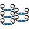 Abowllon Elastici di ricambio per fionde di pietra in gomma piatta, colore nero, extra forti e durevoli, compatibili con molti gemelli, nastro in lattice di alta qualità con grande sacchetto (5 set)