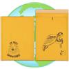 GREEN PLANET PACKING Buste compostabili imbottite A4, A5, A6, ecologiche, con pluriball, 10 pezzi, oro (27 cm x 35 cm)
