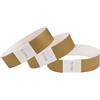 CINTAPUNTO Braccialetti carta eventi - 100 pezzi - identificativi colorati tipo Tyvek Bracciali di carta impermeabili - braccialetto discoteche - per feste festival con chiusura adesiva - Gold