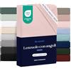 Dreamzie - Lenzuolo Sotto con Angoli 100x200cm - 100% Microfibra