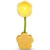 Dudùu Puppy Flower Clip - Lampada LED Tascabile a Forma di Fiore, Luce Notturna e da Lettura, Senza Fili, Regalo e Bomboniera, Decorazione Cameretta, Scrivania e Feste a Tema (Giallo)