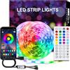 Liwqolx Striscia LED 20M (2 rotoli da 10 m), con telecomando app e sincronizzazione musicale, modalità temporizzata, Bluetooth autoadesiva per decorazioni interne/cucina/soffitto/giochi/feste