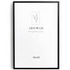 Artower® Cornice Foto in Legno Nero 40x60 cm | Cornice con Vetro Plexiglass 40x60 | Cornice per Grande Quadro, Collage Foto, Poster | Portafoto da Tavolo | Decorazione da Parete per Stanza