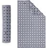 DECOR HUB Tappetino Doccia Antiscivolo Silicone 40x70 cm, Tappeto Vasca Bagno con Ventose Alta Tenuta, Drenante, Lavabile, Morbido, Sicurezza Doccia e Vasca, Griglia Antiscivolo - Grigio