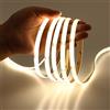 JOYLIT Striscia LED COB 12V 4000K Bianco Naturale da Interni 6 Metri 320LEDs/M 4500LM Luminosità Uniformi Luce CRI 90+ Luci Nastri Dimmerabile Flessibile Adesiva Strip LED (Solo Striscia LED)