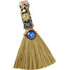 Bibykivn Scopa per Altare della Strega di Cristallo - Scopa Magica Artigianale con Pietre Naturali e Incisioni Zodiacali, Ideale per Meditazione, Guarigione e Yoga (Scorpione (23 ott - 21 nov))