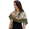 LA FERANI Panno di seta da donna beige colorato stile coreano foulard seta occasioni formali panno busta leggero 90 x 90 cm regalo per voi, Modello 8, 90x90