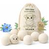 SILVERSTORE® Confezione da 12 palline di lana per asciugatrice - ammorbidente naturale - palline per asciugatrice - riducono le rughe dei vestiti e dell'asciugatura - lavatrice asciugatrice XXL