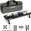 GHOSTFIRE Ghost Fire Pedaliera Chitarra, pedalboard in lega di alluminio,700 g, effetto super leggero, 50 x 18cm, con borsa per il trasporto,SPL-02