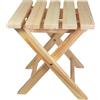 Wooden World - Sgabello pieghevole in legno 2 in 1 - tavolino, porta-piante, sgabello - legno naturale, per casa, giardino, balcone, campeggio - 30x28x32 cm