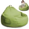 MeYuxg Pouf XL, Bean Bag per adulti, Solo Rivestimento (Senza Imbottitura),100 x 120 cm, per Pouf Sacco Adultes con chiusura lampo, per esterni Living Room Decor (Verde Matcha)