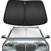 ARISMOTOR Parasole per parabrezza per BMW X5 2019-2024, su misura, pieghevole, parasole per finestrino anteriore, protegge dai raggi UV per mantenere la tua auto più fresca