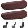 LONGHAO 2pcs,Coperchio Bracciolo Centrale,Auto Sedia Bracciolo Copre,Copertura Per Bracciolo Auto,Colore Del Caffè Seggiolino Auto Bracciolo Copertura,Auto Sedile Anteriore(Charm colore del caffè)