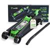 DRIVEUPTOOLS Cric idraulico a carrello compatto a basso profilo, 2,5 tonnellate, portata da 3,3 a 35,1 cm, cric per auto e SUV, affidabile strumento da garage e officina da 2,5 tonnellate