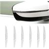 CGEAMDY 6 Pezzi Protezioni per Portiere Auto, Paraurti Guardia Protector, Auto Paraurti Guardia Antigraffio Protector Trim Sticker, Protezione Antigraffio per Porte Laterali Dell'auto(Bianco)