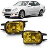 TangMiGe Fendinebbia compatibile con Mercedes Benz W203 S203 CL203 C209 A209 C215 R171, (Classe C Sportcoupe CLC CLK S Coupe CL SLK), 05/2000-12/2011, 1 Paio (Giallo)