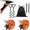 Shengou Tiranti per Tendalino Camper,Antitempesta per Tenda da Sole e Tenda per Campeggio Auto Hold Down Side Kit con Corda antitempesta per Campeggio Car Caravan Protezione Contro Le tempeste