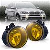 WISGOL Fendinebbia adatto per BMW X1 (F48) 2014-UP;X2 (F39) 2017-UP;BMW X3 (F25)/ X4 (F26)/ X5 (F15)/ X6 (F16) senza fari adattivi, un paio di fari fendinebbia, lenti gialle H8