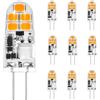 I-SHUNFA Lampadine G4 LED,AC/DC 12V G4 LED,1.3W Sostituisce le Lampadine Alogene da 15W,130LM Lampadine LED a Risparmio Energetico per Cofano Estrattore per Cucina,Non Dimmerabile (1.3W 130LM 2700K)
