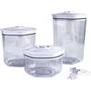Maxxo Set di 3 Contenitori Professionale 0,7/1,4/2l Scatole Universale Alimentare per Macchine Sottovuoto per alimenti sensibili alla pressione e liquidi