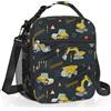 Clastyle Borsa Termica Porta Pranzo Bambini Scuola Auto Borsa Frigo Piccola Ragazzo Camion Portatile, Nero Camion