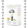 LEDbyLED Lampadina Goccia Specchio 4W Pari a 40W, E14, Vetro Mirror-Trasparente Silver Top, 2700K Luce Calda, filamento LED dritto, 780 Lumen, Pack 10 Pezzi