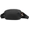 KOSLEOW Marsupio Uomo Donna, Sling Bag Regolabile, Impermeabile Borsello uomo Tracolla, per Viaggio, Sport e Moda, Nero Stile Urbano e Multiuso