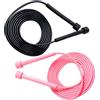 KASESSS 2 Pezzi Corda per Saltare Regolabile, Corda da Saltare Per Bambini e Adulti, 280cm, Sport Jump Rope in PVC Corda Salto Leggera Jumping Rope per L'Allenamento e lo Sport in Casa e All'aperto