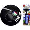 CUCUBA Pallone da Calcio Italia da Allenamento o da Partita Misura Size 5 Diametro 23 cm Taglia 5 con Pompa Portatile per Gonfiaggio Rapido con Prolunga 2 Aghi ed un Augello