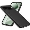 WFTE Cover per Google Pixel 10 Pro XL Silicone Liquido Custodia Protettiva Protezione Anticaduta, Antiscivolo Cellulare Ultra Sottile Antiurto Morbido Case per Pixel 10 Pro XL - Nero
