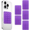 BWOOOWE 5 Pezzi Ventosa per Telefono in Silicone Supporto Antiscivolo per Cellulare Ventosa Auto Compatibile con Custodie iPhone e Android Supporto Hands Free per Selfie e Video(Viola)