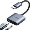 VENTION Adattatore Audio USB-C a 3.5mm con Ricarica Rapida PD 60W, [Plug and Play] Adattatore Dongle Cavo Aux USB-C a Jack Cuffie 32bit/384kHz per iPhone 17 16 15 Pro Max