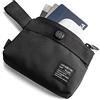 Ringke Mini Pouch Two-Way Bag Miniature Pochette Compatibile con Cover AirPods, Galaxy Buds, Porta Carte Credito - Black Nero
